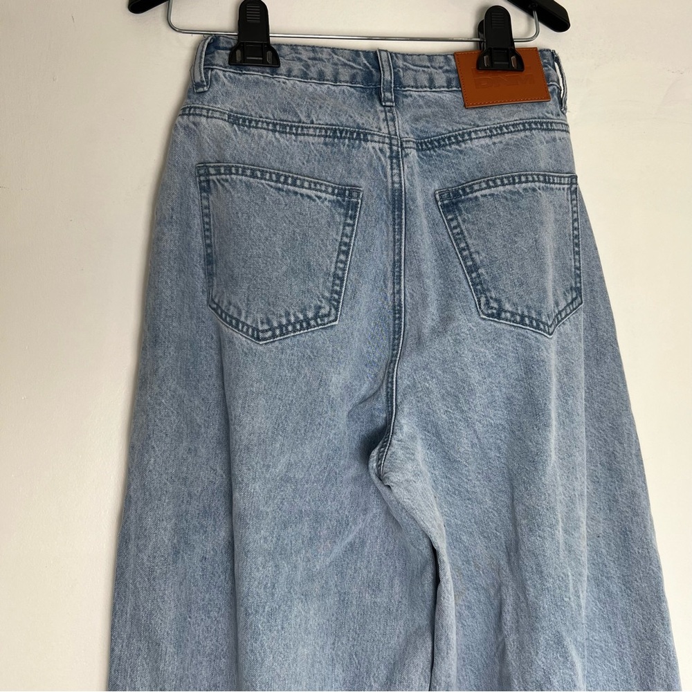 Princess Polly Bakali Wide Leg Jeans Light Wash Size 4 - Picture 5 of 7